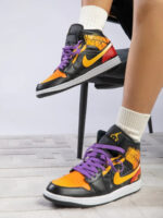 [Custom Halloween Night Fright] Air Jordan 1 High Top Unisex Skateboarding Shoes - Image 3