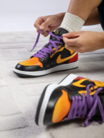 [Custom Halloween Night Fright] Air Jordan 1 High Top Unisex Skateboarding Shoes - Image 4