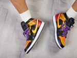 [Custom Halloween Night Fright] Air Jordan 1 High Top Unisex Skateboarding Shoes - Image 5