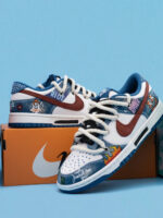 [Custom Cowboy Graffiti] Dunk Skateboarding Shoes Twine Shoelace Unisex - Image 10