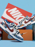 [Custom Cowboy Graffiti] Dunk Skateboarding Shoes Twine Shoelace Unisex - Image 13