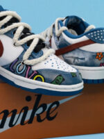 [Custom Cowboy Graffiti] Dunk Skateboarding Shoes Twine Shoelace Unisex - Image 15
