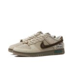 [Custom Winter Wonderland] Dunk Skateboarding Shoes Unisex Low-top Brown - Image 2
