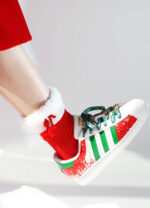 [Custom Jingle Bells] originals SUPERSTAR Low Top Unisex Skate Shoes Christmas Collection - Image 9