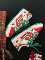 [Custom Christmas Reindeer] Dunk Women's Skateboarding Shoes Low-top - Image 13