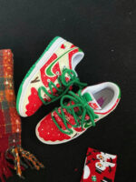 [Custom Christmas Reindeer] Dunk Women's Skateboarding Shoes Low-top - Image 14