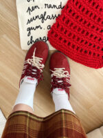 [Custom Houndstooth] VL COURT 2.0 Low Top Skate Shoes Unisex Christmas Collection - Image 11