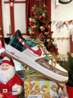 [Customized Winter Prelude] Air Force 1 Low-top Shoes Unisex Christmas Collection - Image 3