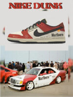[Custom Dunk X Marlboro🏎️] Dunk Skateboarding Shoes Unisex Low-top - Image 2
