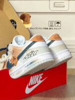 [Custom Capybara] Dunk Skateboarding Shoes Unisex Hand-painted Cute Style Deep Blue/Brown - Image 9