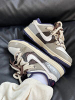 [Custom Wilderness] Dunk Skateboarding Shoes Unisex Gray/Brown - Image 12