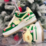 [Custom Women's patch Christmas QD]  Air Force 1 Skateboarding Shoes Women's - Image 2
