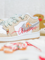 [Custom Christmas Gingerbread Man] Dunk Skateboarding Shoes Women's Low-top - Image 8