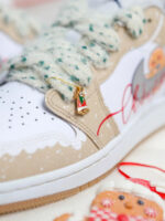 [Custom Christmas Gingerbread Man] Dunk Skateboarding Shoes Women's Low-top - Image 10