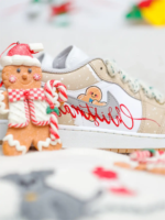 [Custom Christmas Gingerbread Man] Dunk Skateboarding Shoes Women's Low-top - Image 11