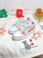 [Custom Christmas Gingerbread Man] Dunk Skateboarding Shoes Women's Low-top - Image 12