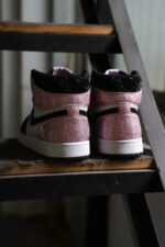 [Custom Pink&Black - Full Diamond] Air Jordan 1 Mid - Top Skateboarding Shoes Unisex - Image 3