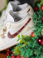 [Custom Winter Melody] Jordan Air Jordan 1 Low Top Unisex Skateboarding Shoes - Image 9