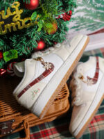 [Custom Winter Melody] Jordan Air Jordan 1 Low Top Unisex Skateboarding Shoes - Image 12