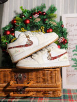 [Custom Winter Melody] Jordan Air Jordan 1 Low Top Unisex Skateboarding Shoes - Image 14
