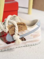 [Custom Men's style: red Scotland, white brown]  Dunk Skateboarding Shoes Men - Image 10
