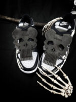 [Custom Ghost Ship] Dunk Skateboarding Shoes Unisex Low-top Grey/Black/White - Image 5