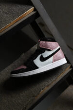 [Custom Pink&Black - Full Diamond] Air Jordan 1 Mid - Top Skateboarding Shoes Unisex - Image 2