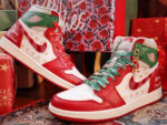 [Custom Christmas Star] Air Jordan 1 High Top Unisex Skateboarding Shoes - Image 8