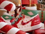 [Custom Christmas Star] Air Jordan 1 High Top Unisex Skateboarding Shoes - Image 11