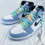 5 Pairs Cool irregular tie-dye gradient Niche original tropical island series Shoelaces Unisex couple style - Image 4