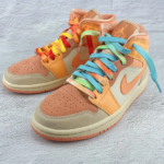 5 Pairs Cool irregular tie-dye gradient Niche original tropical island series Shoelaces Unisex couple style - Image 7