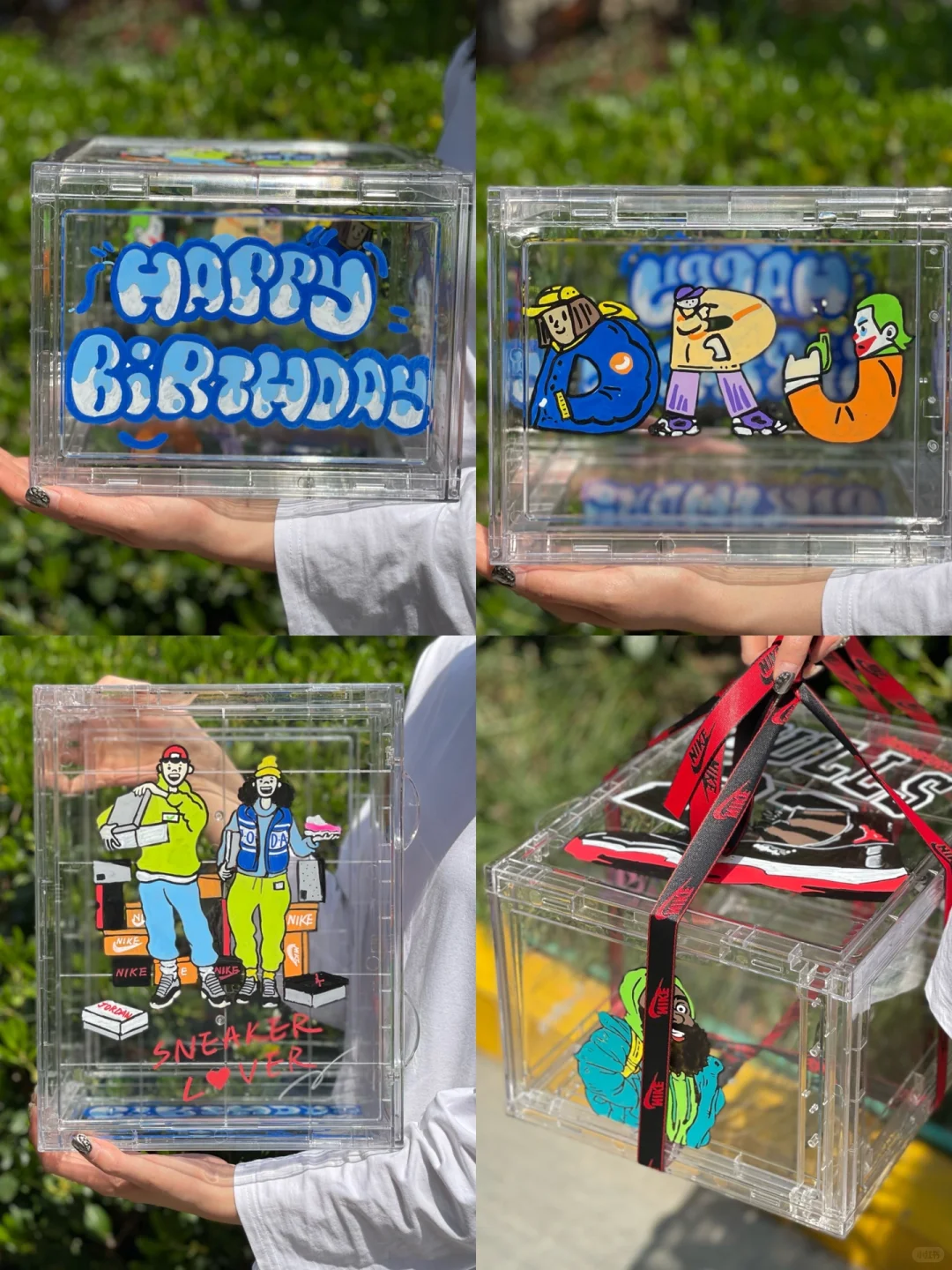 1751006741863-2.png Personalized Graffiti Transparent Custom Shoe Box(Personalized customization required, please contact customer service) - Image 1