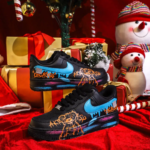 [Custom Men's Christmas Eve bear graffiti]  Air Force 1 Skateboarding Shoes Men - Image 3