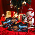 [Custom Men's Christmas Eve bear graffiti]  Air Force 1 Skateboarding Shoes Men - Image 5
