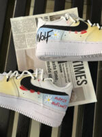 [Custom Female Mondrian graffiti]  Air Force 1 Skateboarding Shoes Women's - Image 8