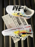 [Custom Female Mondrian graffiti]  Air Force 1 Skateboarding Shoes Women's - Image 9