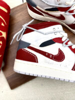 [Custom Trendy Deconstructed] Jordan Air Jordan 1 Mid Skateboarding Shoes Unisex - Image 6
