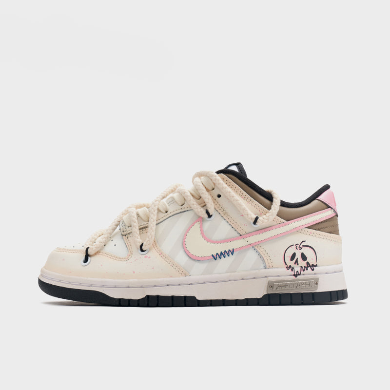 1_4b411c67-ded1-4839-b20e-a906d0c04b00.jpg Pink Vibes - Unisex Dunk Low Custom - Image 1