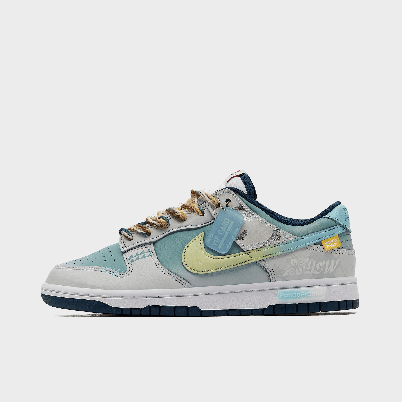 1_b71d4090-8125-4fd8-a821-1214a81c31aa.png Turquoise Sea - Men's Dunk Low Custom - Image 1