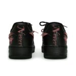 [Custom Graffiti Hand-Painted Floral Pattern Black Tiffany] Air Force 1 Skateboarding Shoes Unisex - Image 16