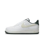 [Customized CloudStride] Air Force 1 Shoes Unisex White/Brown/Green - Image 4