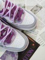 [Custom Clumsy Little Devil] Dunk Skateboarding Shoes Unisex Low-top Purple/Gray/White - Image 10