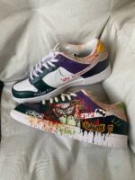 JOKER - Graffiti Hand-painted Mandarin Custom Dunk Low Unisex - Image 4
