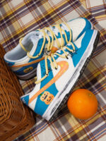 [Custom Silly Pumpkin] Dunk Skateboarding Shoes Unisex Low-top Blue/White - Image 8