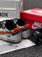 [Custom Sunrise]  Dunk Skateboarding Shoes Unisex Low-top Gray - Image 11