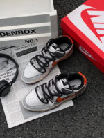 [Custom Sunrise]  Dunk Skateboarding Shoes Unisex Low-top Gray - Image 7