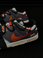 [Custom A Journey of Survival]  Dunk Skateboarding Shoes Unisex Low-top Black/Gray/Orange - Image 8
