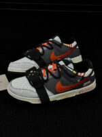 [Custom A Journey of Survival]  Dunk Skateboarding Shoes Unisex Low-top Black/Gray/Orange - Image 10