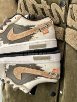 [Custom Sandstorm]Air Jordan 1 Low Unisex Brown - Image 9