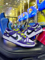 [Custom Evangelion] Dunk Retro Men's  Skateboarding Shoes Purple - Image 2
